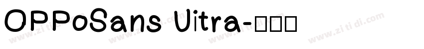 OPPoSans Uitra字体转换